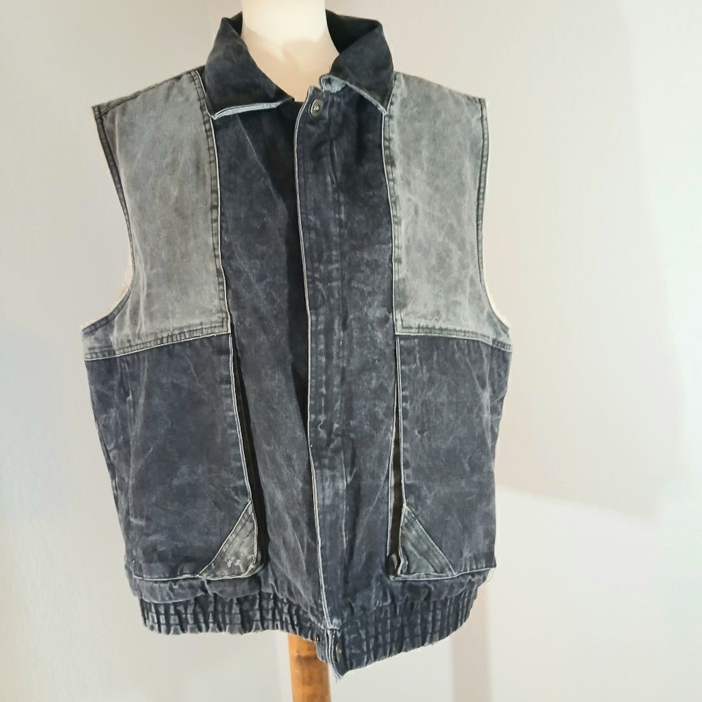 Branded Lion Vtg Denim Vest Men's Size XL